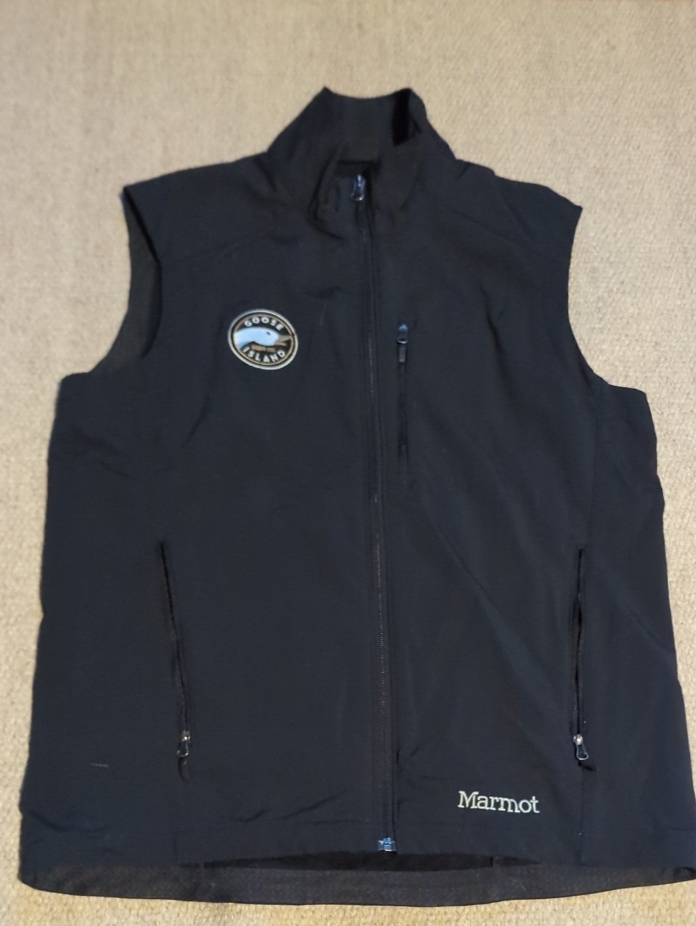 Mens Marmot x Goose Island Black Vest Size Medium